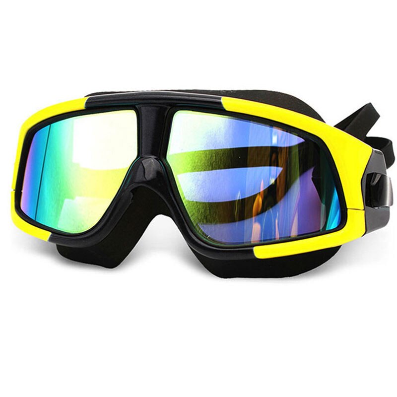 Waterproof Comfortable Silicone Big Frame Polarized Swim Glasses Anti-Fog UV Protection Swimming Goggles for Men Women