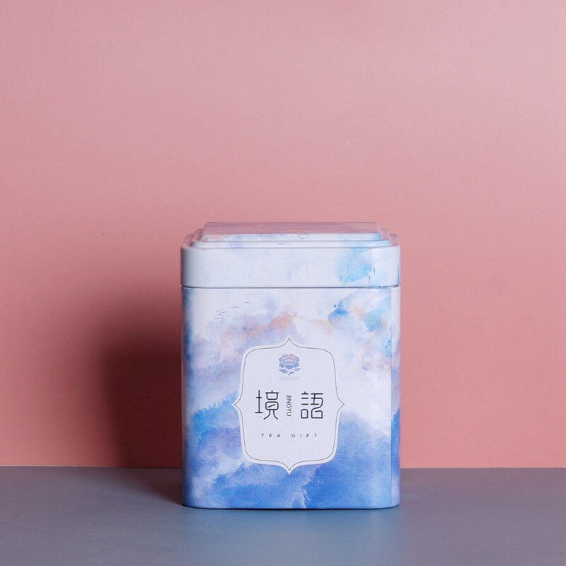 Universal Small Tea Caddy Tin Can Candy Scented Tea Caddy Tinplate Tea Packaging Box Portable Tea Caddy