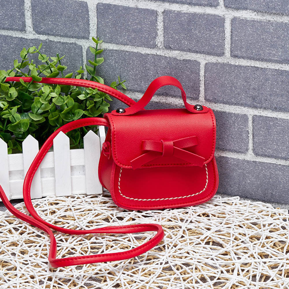 Capretti di modo Del bambino Borse A Tracolla per Bambini Ragazze Dei Capretti Della Principessa del Sacchetto di Spalla Della Borsa di Bowknot Solido Principessa Della Moneta Borse