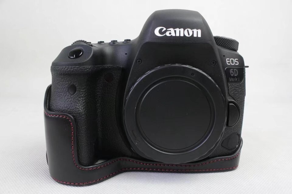 Funda de piel sintética para cámara Canon 6D Mark II 6D II, funda para cámara inferior, batería extraíble, novedad