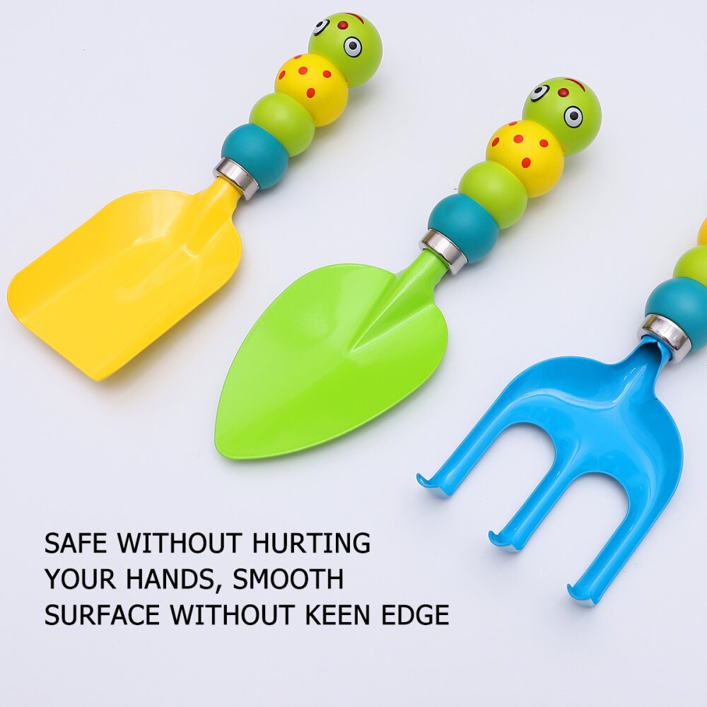 5 Stck in 1 einstellen freundlicher Garten Werkzeuge Bausatz draussen Gartenarbeit Spielzeug mit Tragetasche Bewässerung Wasserkocher Rechen Schaufel Kleine pflanzen Werkzeug