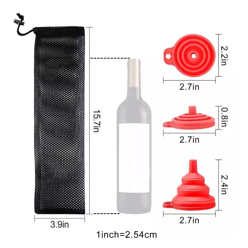 Bird Feeder Sock Mesh Bag Finch Feeders Kits 3.9" x 15.7" Thistle Seed Sacks Foldable Funnels for Goldfinch Feeding