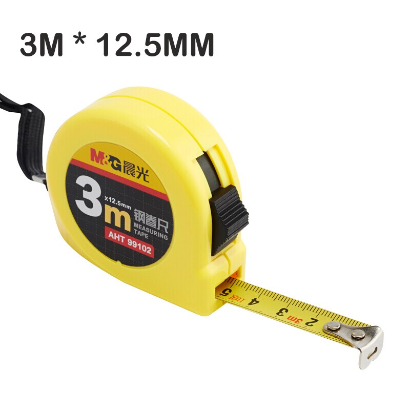 Steel Tape Measure 3/5/7.5/10 meters a variety of precision and durable measuring ruler measuring tape: 3M X 12.5MM