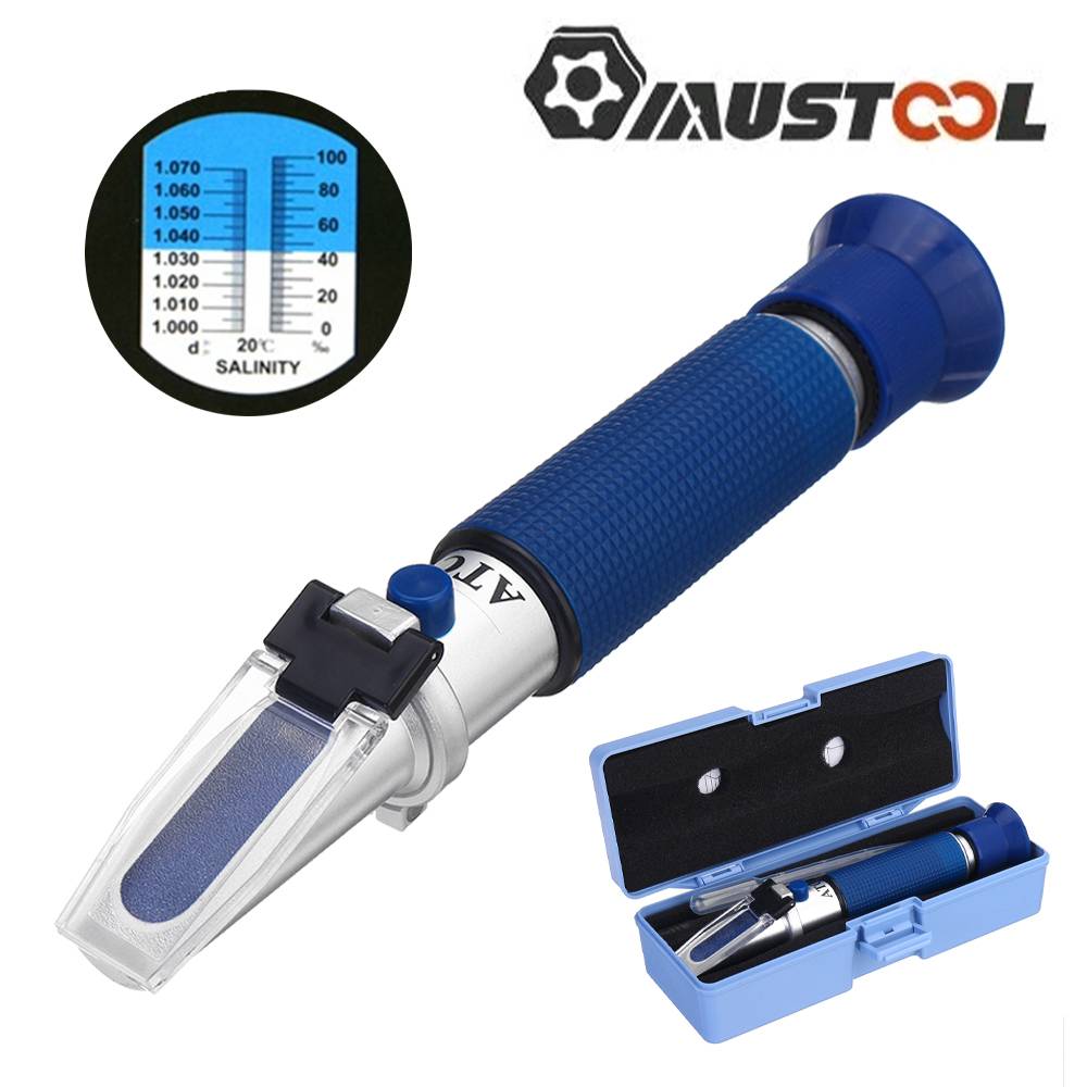 Handheld Salinity Refractometer Meter Concentration 0-10% For Aquarium Aquaristics Mariculture Salinity Salt Water Test Meter