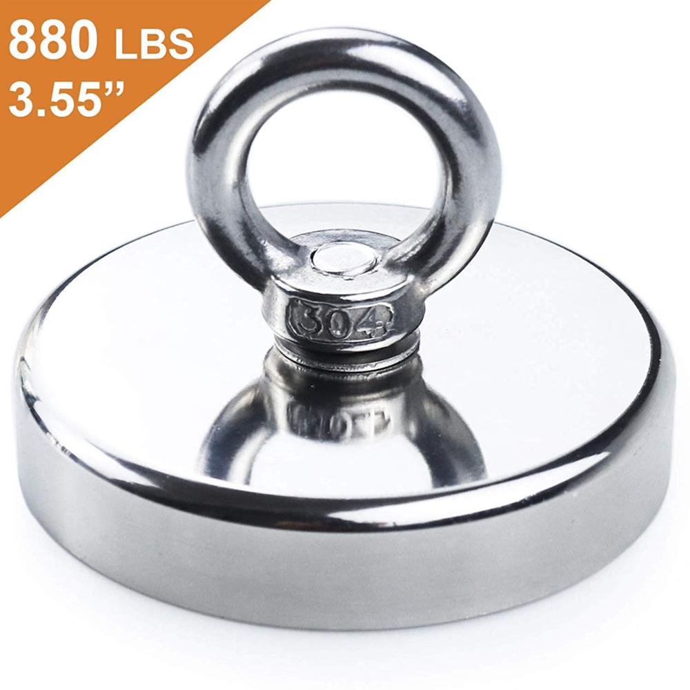 FINDMAG Sterke Neodymium Vismagneet - 90mm Greep, Perfect Voor Schatten Zoeken In Water