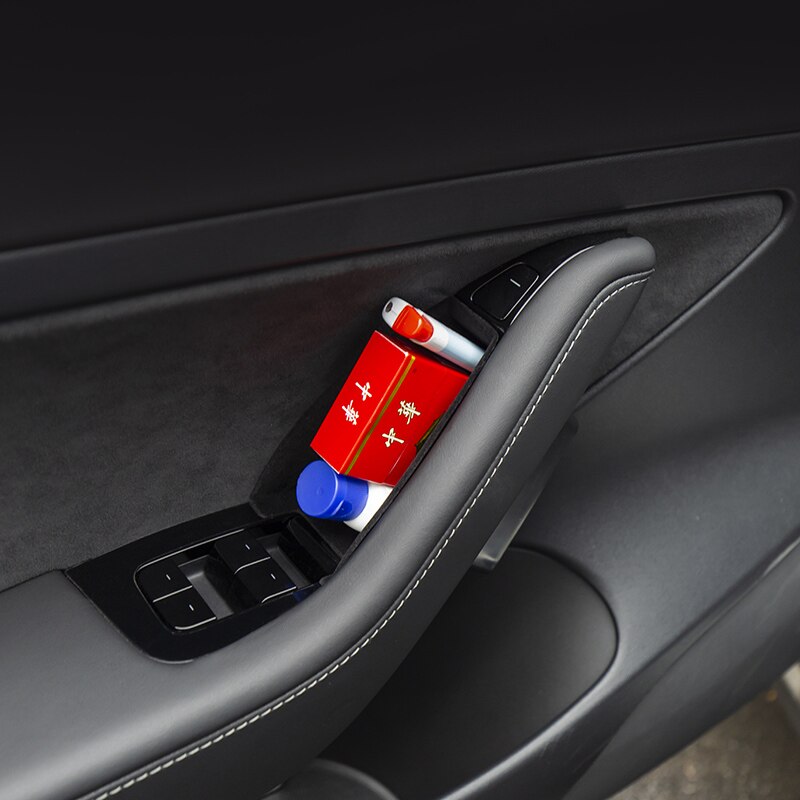 Used For Tesla Model 3 car door storage box car interior accessories