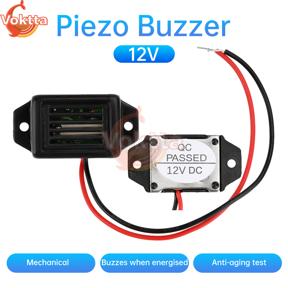 85dB Alarm Buzzer 3V 6V 9V 12V Mini Electronic Alarm Buzzer 2315 Mechanical Buzzer High Decibel Active Buzzer Alarm Speaker: Brown