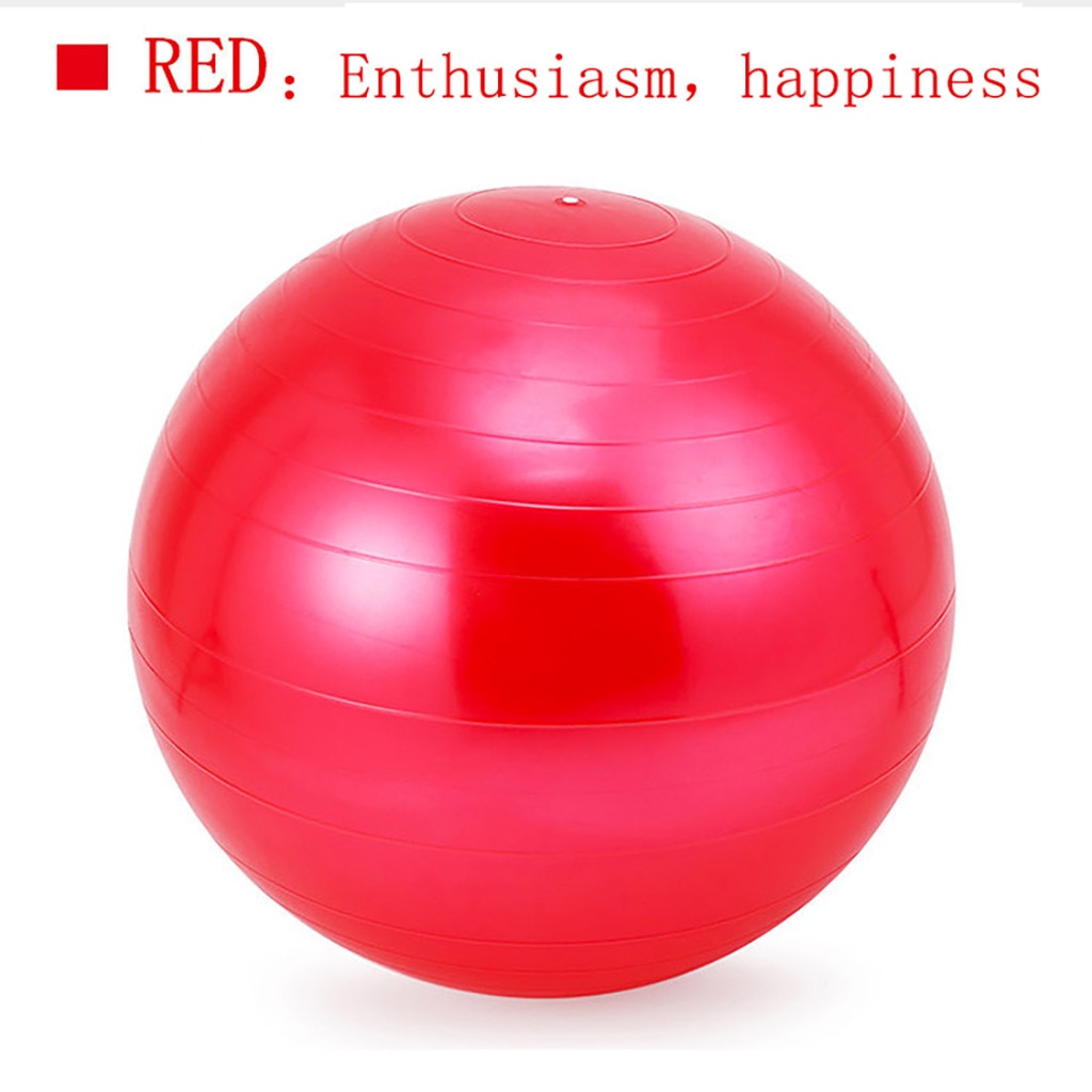 65cm Exercise Gym Yoga Ball Swiss Ball Fitness Pregnancy Birthing Anti Burst + Pump Exercise Pilates Workout Massage Ball #N: Red