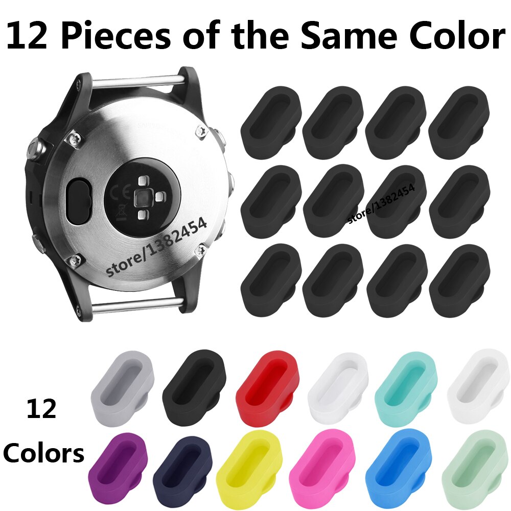 12 piezas Multi-Color de silicona a prueba de polvo tapones de tapas para Garmin Fenix 5 Garmin Fenix 5 precursor 935 Anti-arañazos y polvo protectores