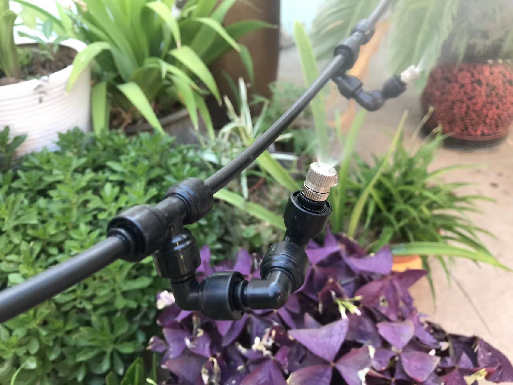 360 Adjustable Fogger Mist Sprinkler Atomizing Misting Nozzle Kit Spray Injector Brass Nozzle