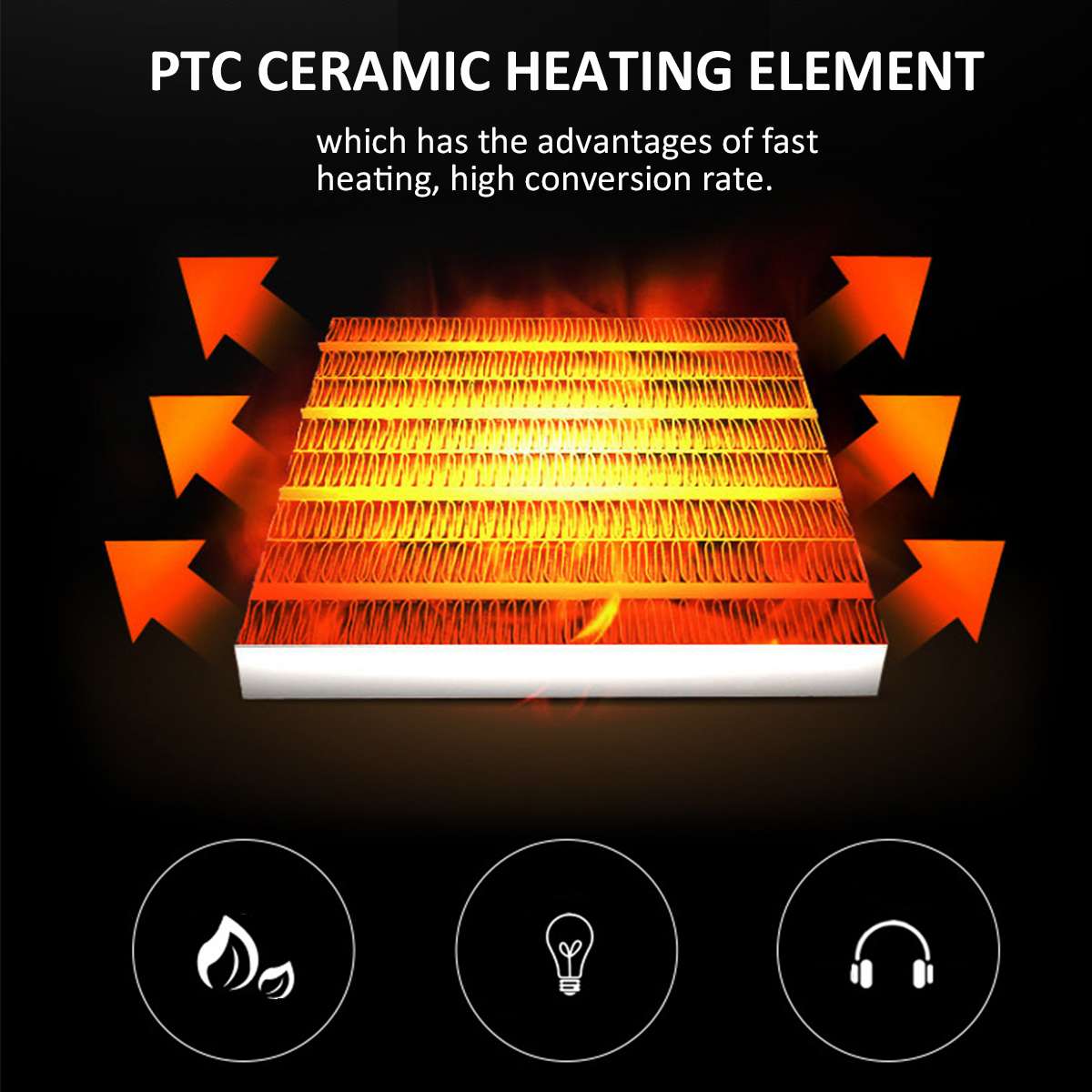 Fan Heater for Home 800W Mini Electric Heater Home Heating Electric Warm Air Fan Office Room Heaters Handy Air Fan Heater