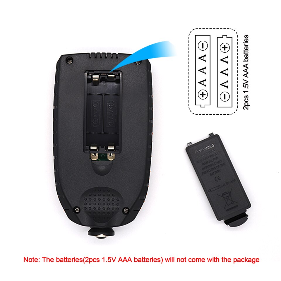 R &amp; D – jauge d'épaisseur de revêtement de peinture automobile, testeur d'épaisseur de revêtement métallique, 0-1500um, sonde Fe &amp; NFe GM998