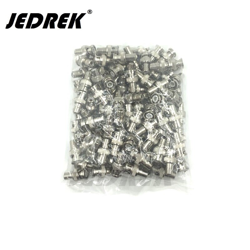 100PCS BNC Male to AV RCA Female Coaxial Cable AV Connector BNC Q9 AV