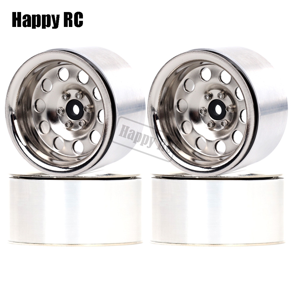 2.2 inch Metal Beadlock Wielvelgen Naaf 12mm Hex Voor RC Rock Crawler Truck 1/10 CROSS YIKONG TRX4 TRX6 SCX10 Wraith RBX10 CAPRA YETI: Geel