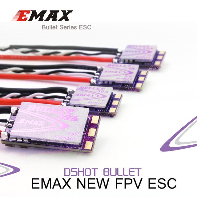 4 pz/lotto EMAX Originale Nuovo BLHeli-S DSHOT Proiettile FPV ESC 6A 12A 15A 20A 30A 35A BLHeli s regolatore di velocità