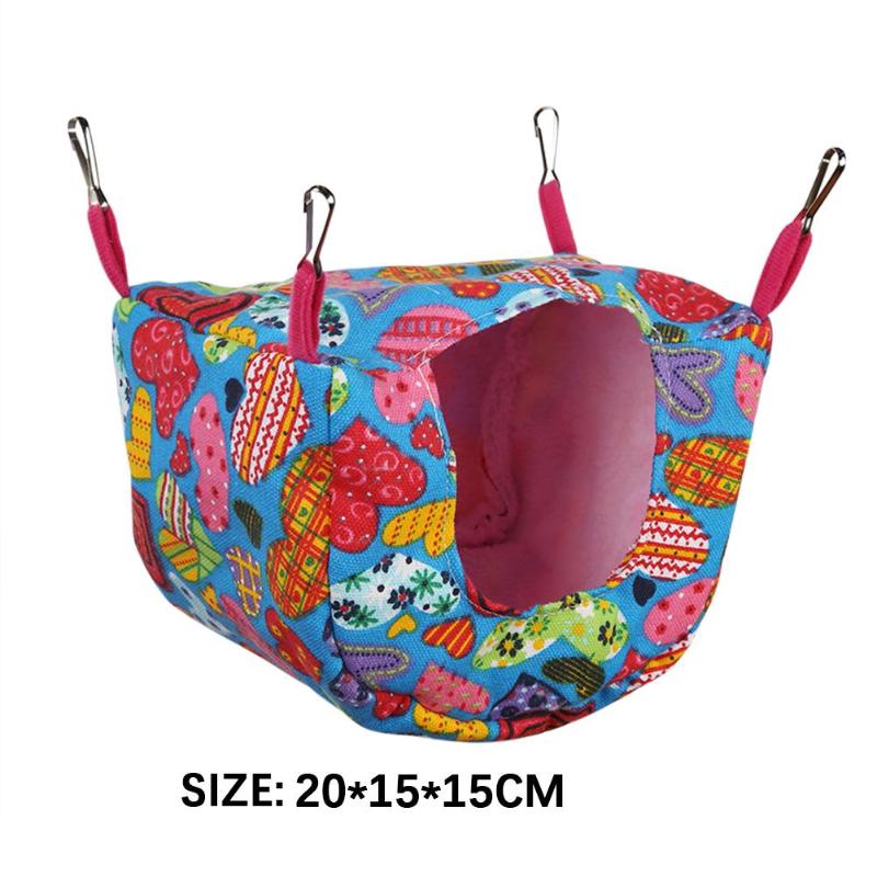 Kegelvormige hangmat voor huisdieren, hamster, rat, papegaai, fret, hamster, hangend bedkussen, hamsterhuis, kooiaccessoires voor hamsters: V