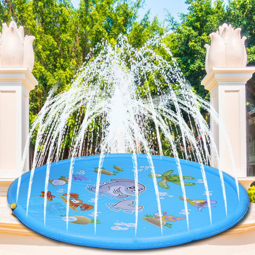 Kinderen Spelen Water Mat Games Strand Pad Kids Outdoor Waternevel Strand Mat Gazon Opblaasbare Plezier Sprinkler Kussen Speelgoed Kussen