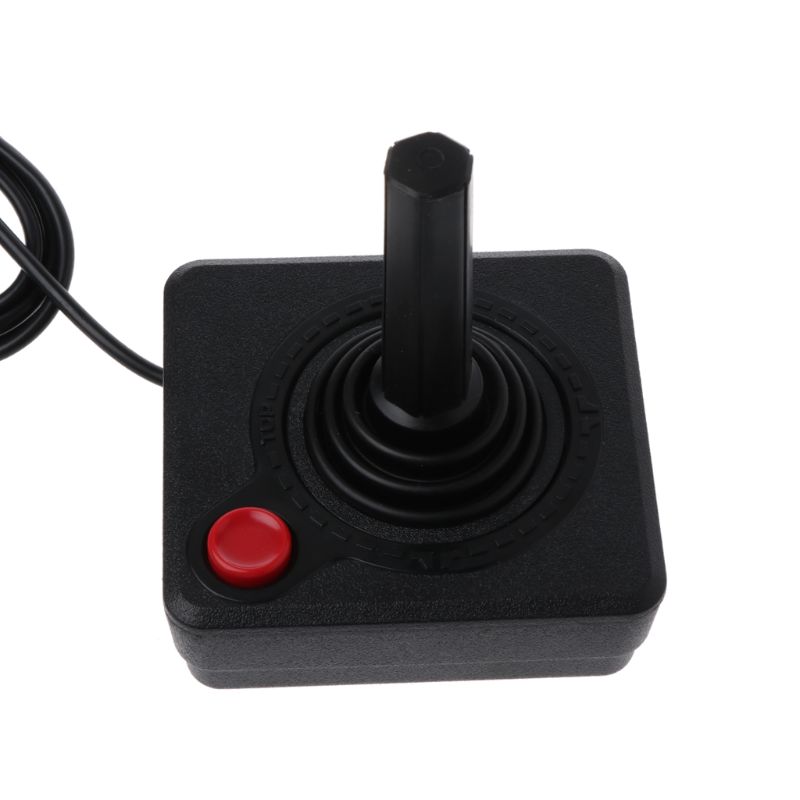 Controle clássico retrô para atari, joystick com alavanca de 4 vias e botão de ação única l4ma para jogos 2600