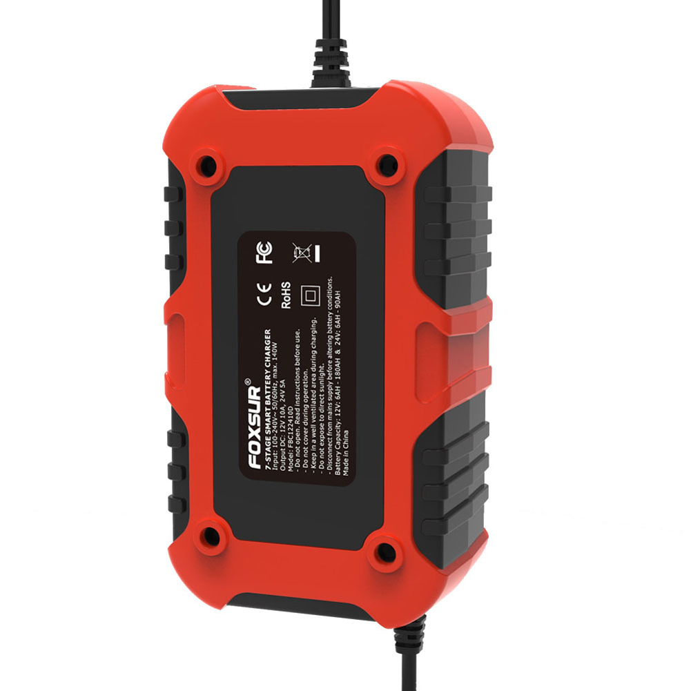 Car Battery Chargers 12V/10A 24V/5A Full Automatic Battery Chargers Maintainer Battery Desulfator for Car Motorcycle RV Boats