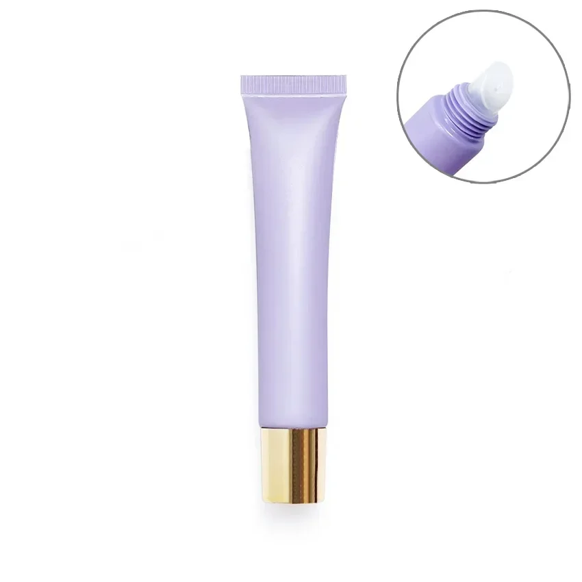 Tubos blandos cosméticos mate Jayaстика manguera crema para ojos aceite esencial crema para acné crema para pecas botellas recargables elementos esenciales de viaje: Amarillo claro