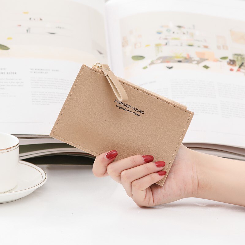 Qiuyin célèbre rétro court coréen portefeuille femmes sacs en cuir portefeuille pochette porte-monnaie mince sac mignon sac à main Minnie