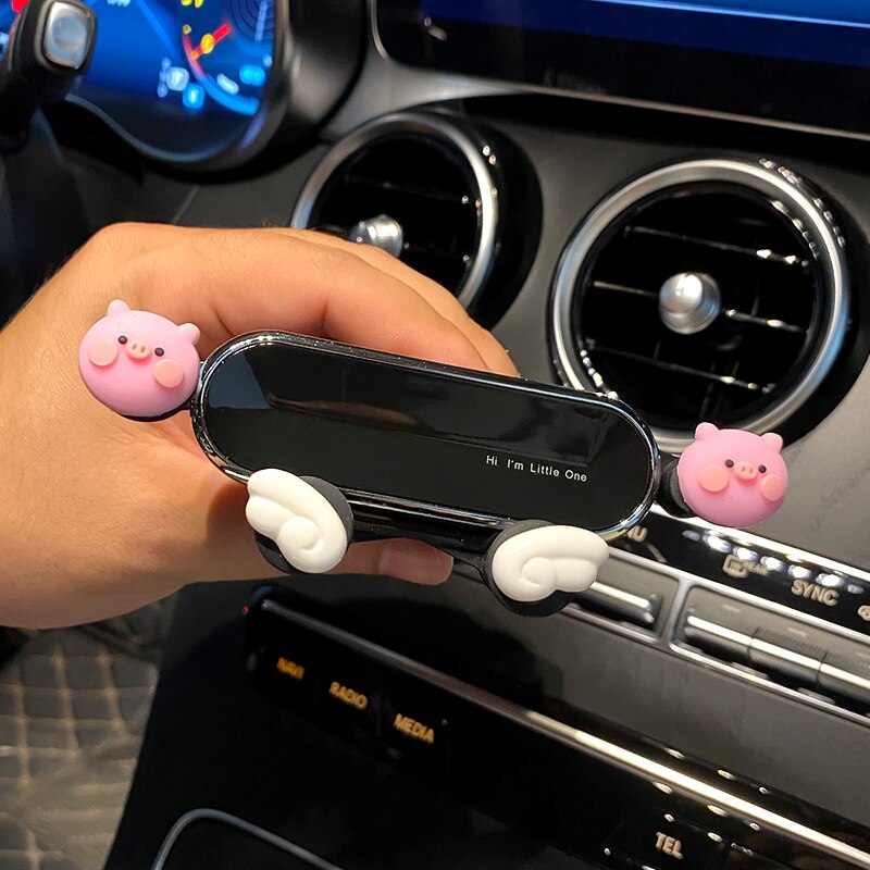 Leuke Auto Telefoon Houder Universele Auto Accessoires Airconditioning Outlet Decoratie Gps Navigatie Frame Bevestigingsbeugel: I