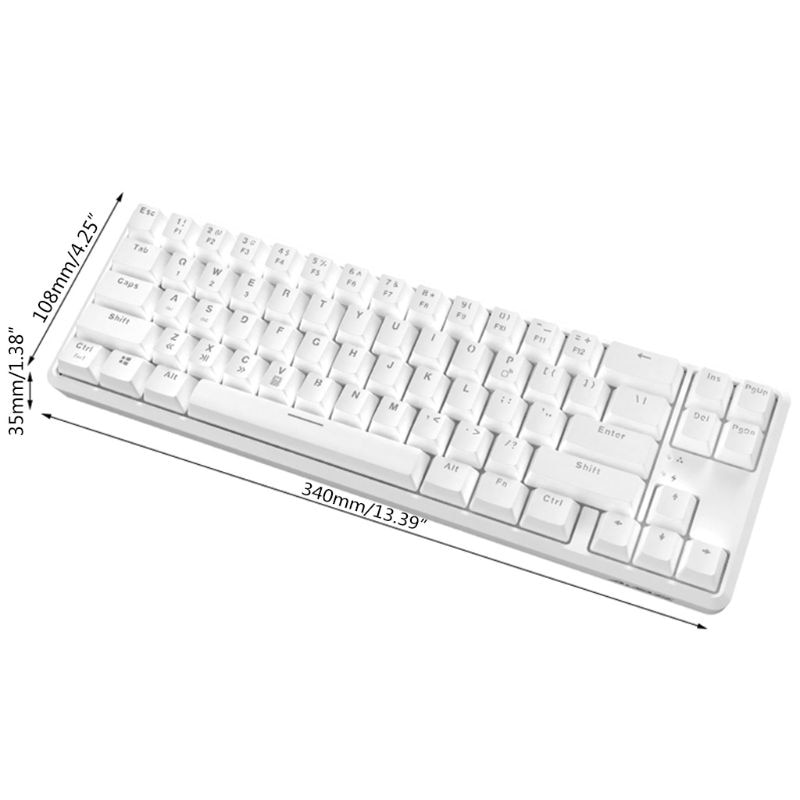Wired Bluetooth 68 Keys with Anti-ghosting Mechanical Keyboard for Ajazz K680t Different Backlight Modes