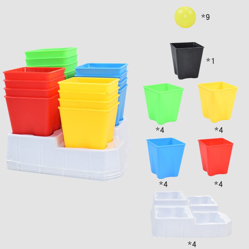 Il nuovo 2-4 giocatori rimbalza il partito della palla attiva la palla da salto nella partita della tazza gioco famiglia Desktop che rimbalza giocattoli per bambini