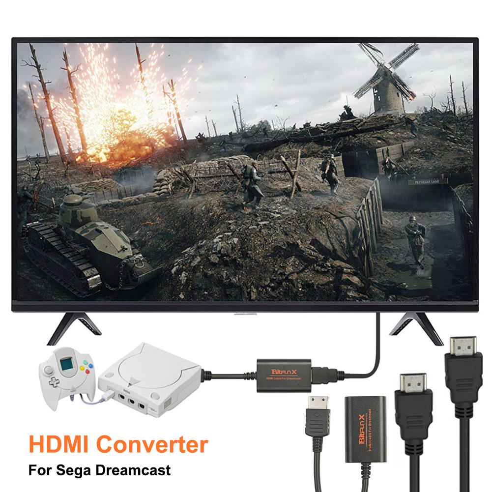 Le plus récent adaptateur HDMI pour les Consoles Sega Dreamcast Dreamcast câble HDMI/hd-link câble de convertisseur HD pour la Machine de jeu Sega Dreamcast
