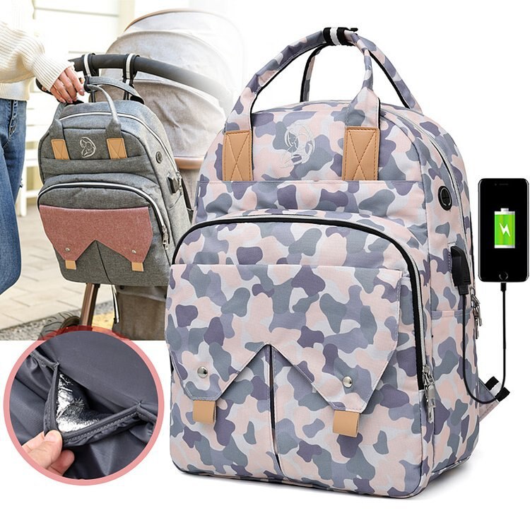 Sac à dos à couches multifonctionnel, grand Volume, pour soins infirmiers, pour maman et bébé, Style, à la ,