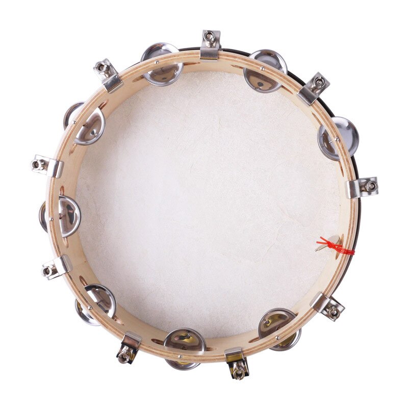 8 "/10" tamboerijn Capoeira Lederen Drum Pandeiro Samba Brasil Houten Tamborine Precussion Muziek Instrument Voor Verkoop 150 D