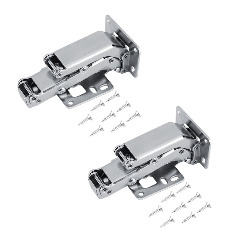 2Stck 170 Grad Hydraulische Scharnier, Dämpfung Hydraulische Scharnier Weiche Langsam Schließen für Starke Möbel Schrank Türen Tafeln