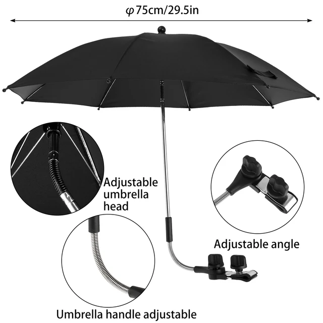 Paraguas para acampar y playa, sombrilla Anti-Uv, sombrilla para playa al aire libre, Clip de protección, equipo para sombrilla, lluvia con silla: Blanco