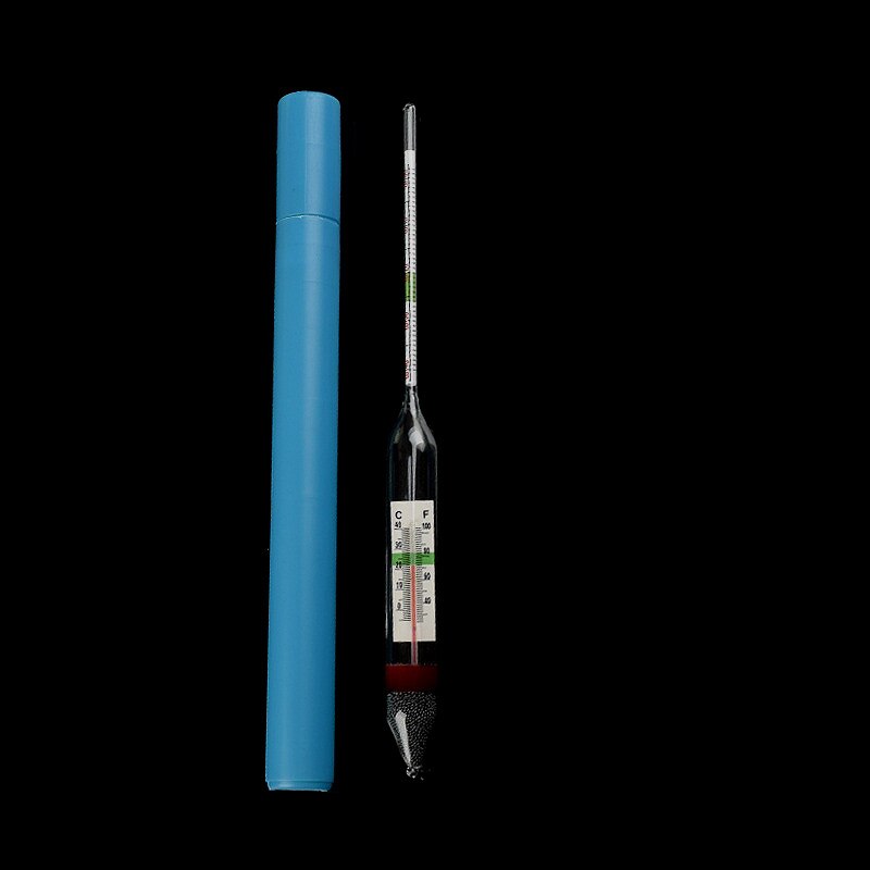 Mesure de la densité de l&#39;eau de mer 1.000-1.040, salinité de l&#39;eau de mer, verre de Baume, densitomètre 2 en 1 avec thermomètre 5 / PK