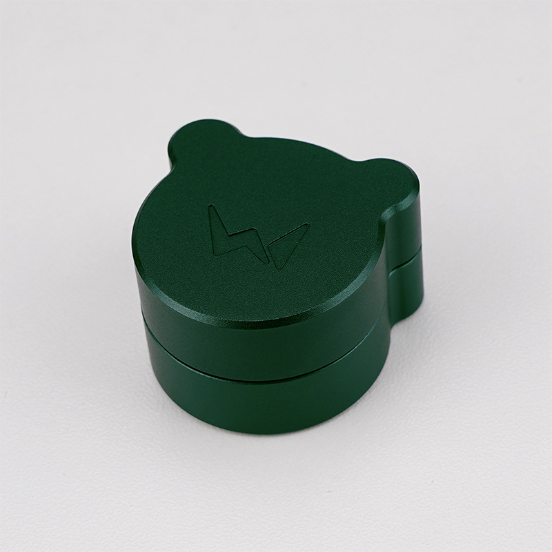 WuqueStudio Mini Bär Schalteröffner Aluminium magnetisch für Kirsche Mx Kailh mechanische Tastatur: Grün