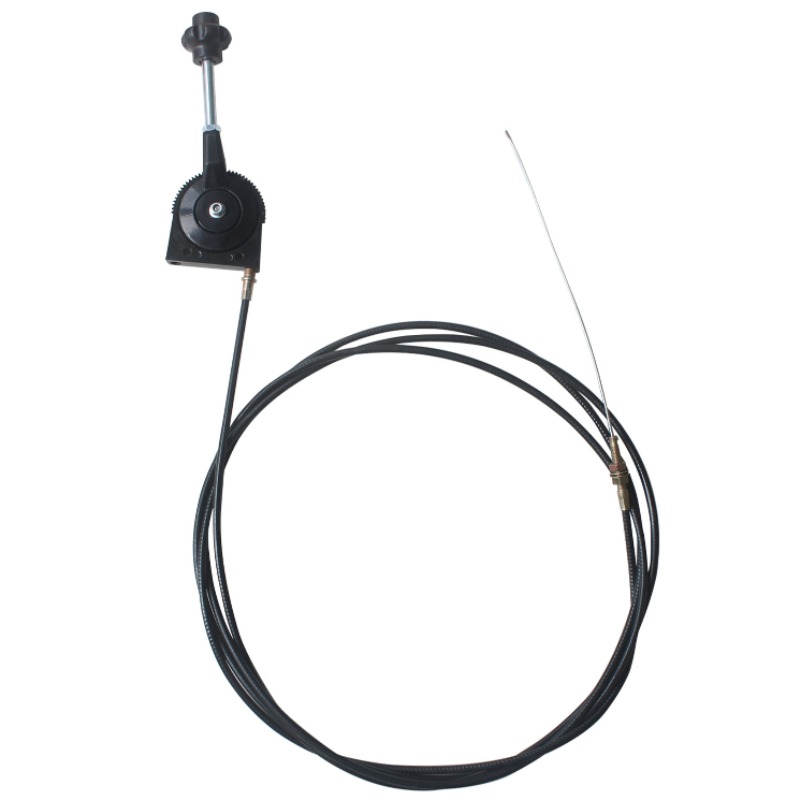 Excavator Manual Throttle Control for Harvester Tractor Ship Manure Spreader Throttle Cable Assembly Self-locking Controller: WHITE