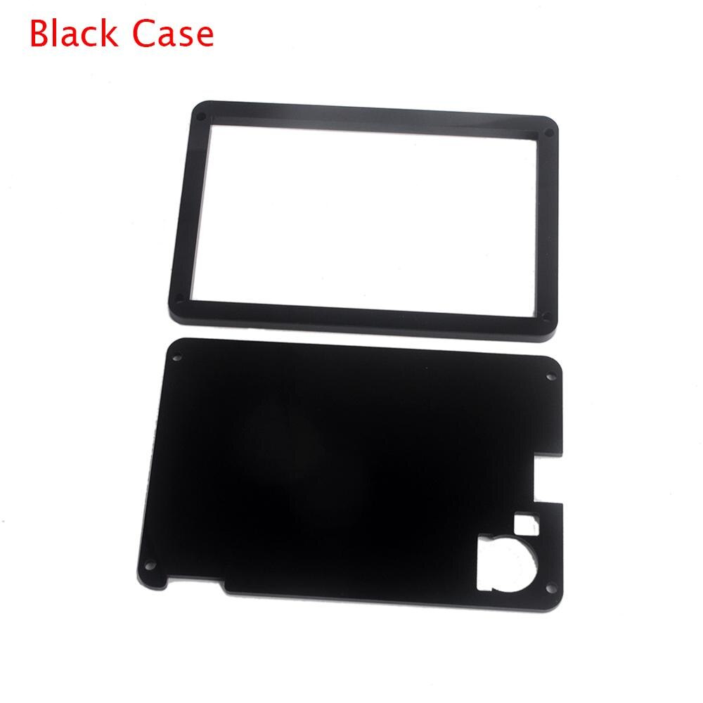 Nextion amélioré 3.5 pouces usart hmi écran tactile résistif  nx4832 k 035 boîtier acrylique transparent/noir carte d'extension: Étui noir