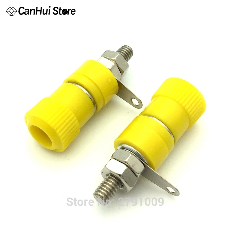 10 stks Terminal Blokken JS-910B JS-919 4mm Versterker Terminal Connector Bericht Banana Plug Jack Mount 5 kleur Elke 2 stks