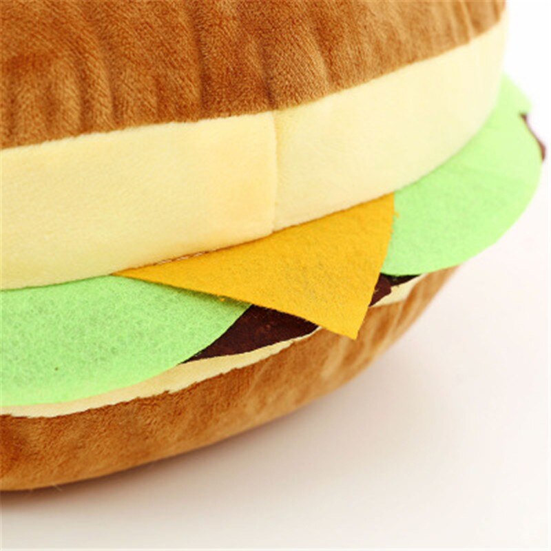 30/40cm hamburger plush cushion pillow plush toy soft padded cute hamburger French Fries pillow boy girl