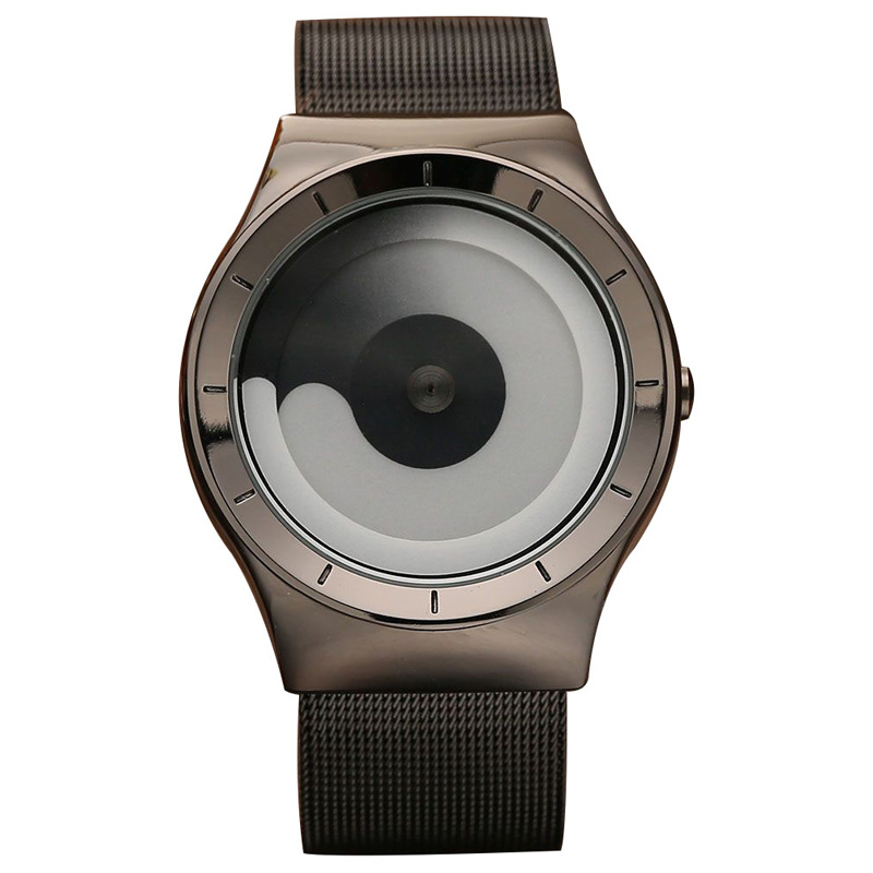 Unieke Draaitafel Minimalistische Creatieve Horloge Novel Stijlvolle Geek Sport Quartz Horloge Voor Mannen Vrouwen Relogio Masculino: QP020