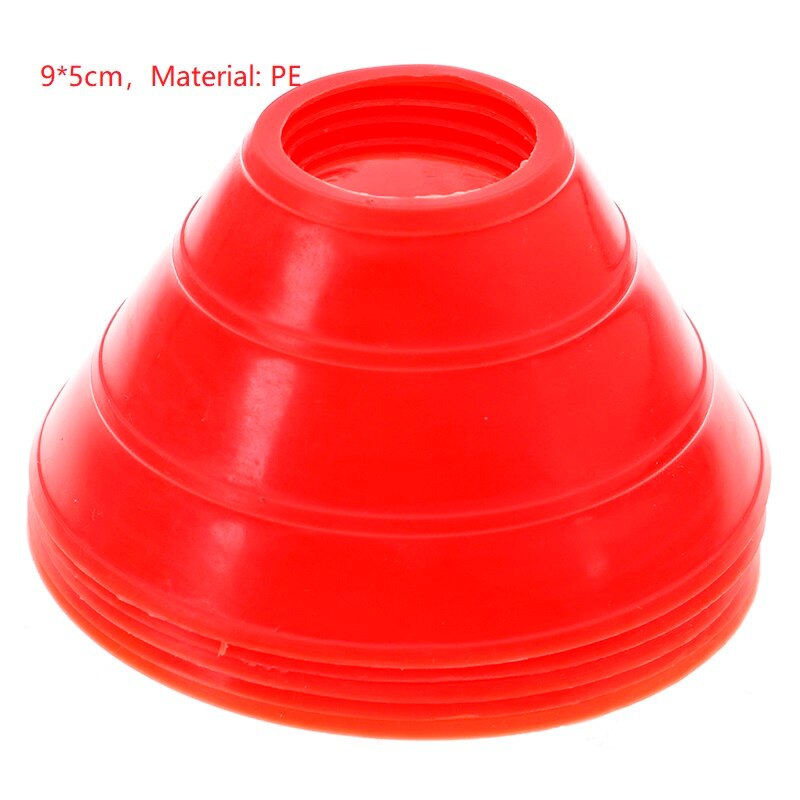 1/5/10Pcs Soccer Training Sign Dish Pressure Resistant Cones Marker Discs Marker Bucket PVC Sports Accessories: RD5pcs