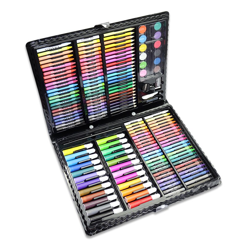 168 Pcs Kids Art Set Painting set Children Drawing Set Water Color Pen Crayon Oil Pastel Drawing Tool Art supplies stationery