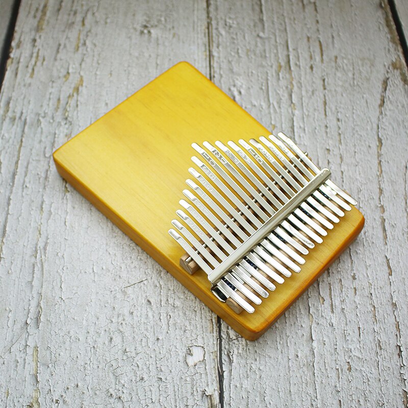 Type 17 Key Kalimba African Solid Pine Mahogany Thumb Finger Piano Sanza Mbira Calimba