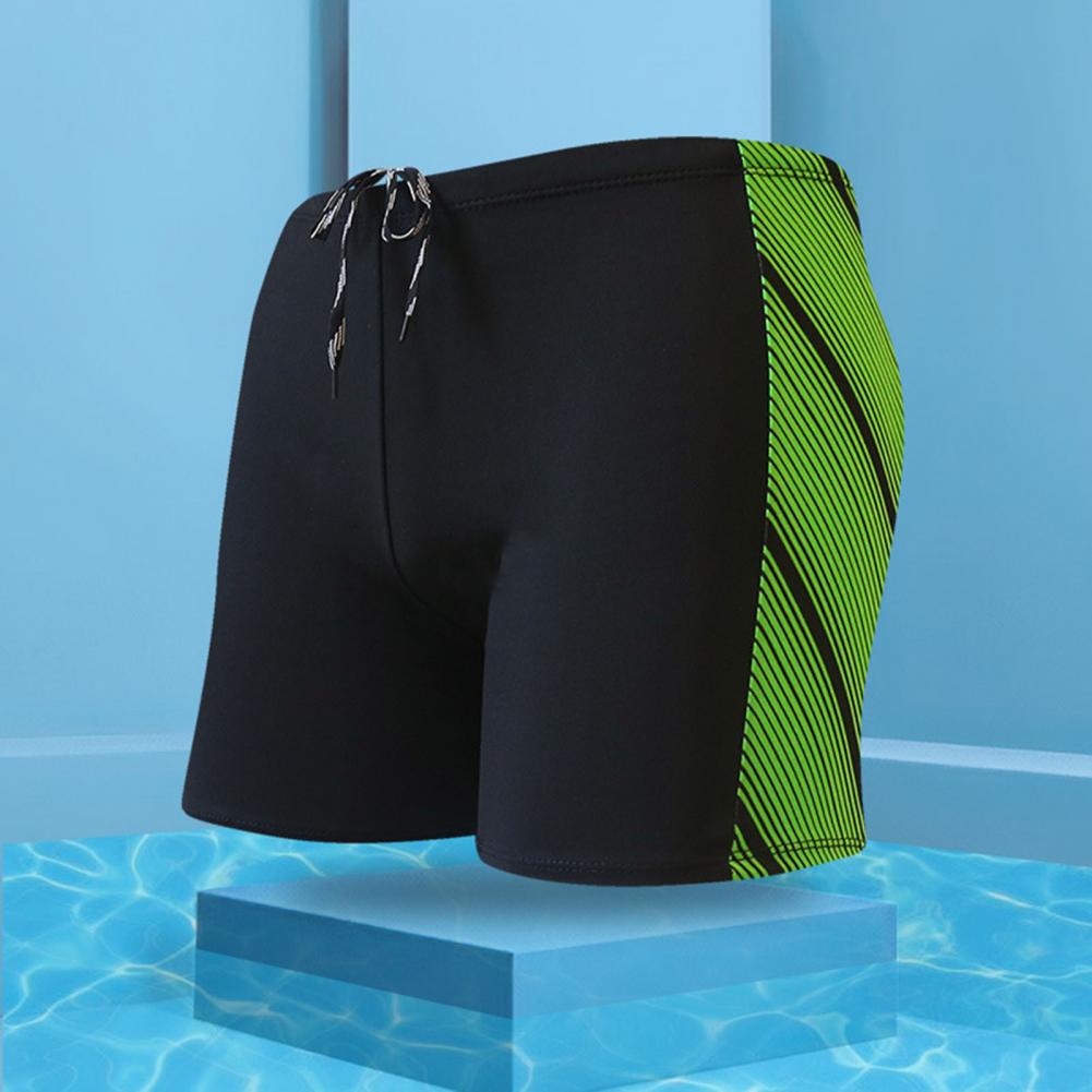 Pantaloncini da bagno ad asciugatura rapida con stampa di tronchi grandi tronchi estivi con cuciture grandi per bauli da uomo per le vacanze