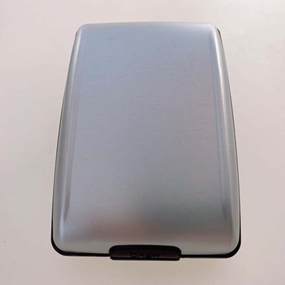 Aluminium Portemonnee Bankkaart Blocking Hard Case Credit Card Wallet Anti-Rfid Scanning Beschermen Kaarthouder Mannen Zakelijke Portemonnee: 6