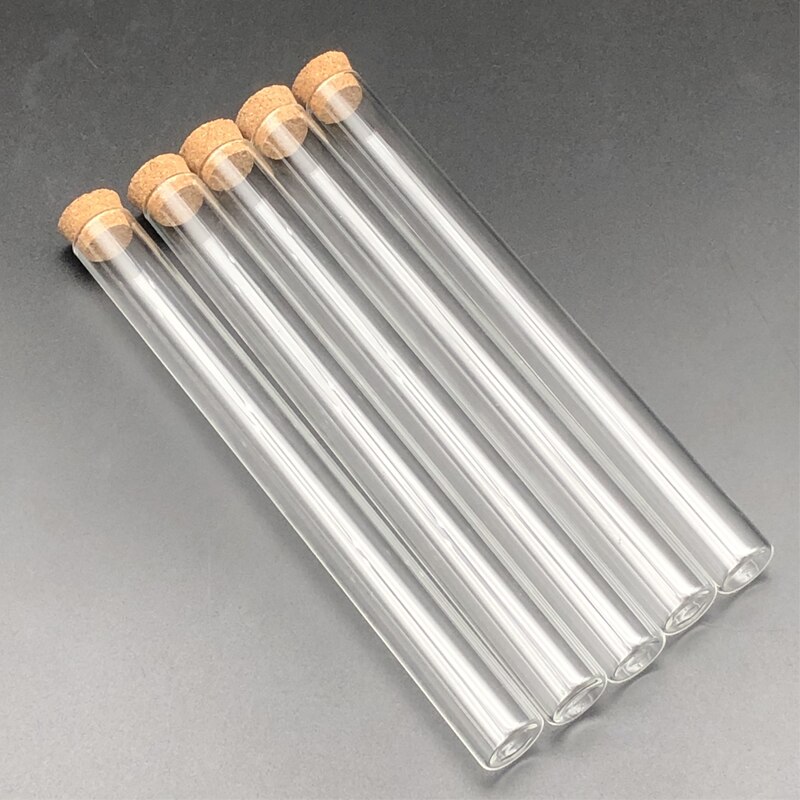 10 sztuk/partia 18x180mm jasne płaskie dno szklane probówki z korkiem korki laboratoryjne szkło pojemnik
