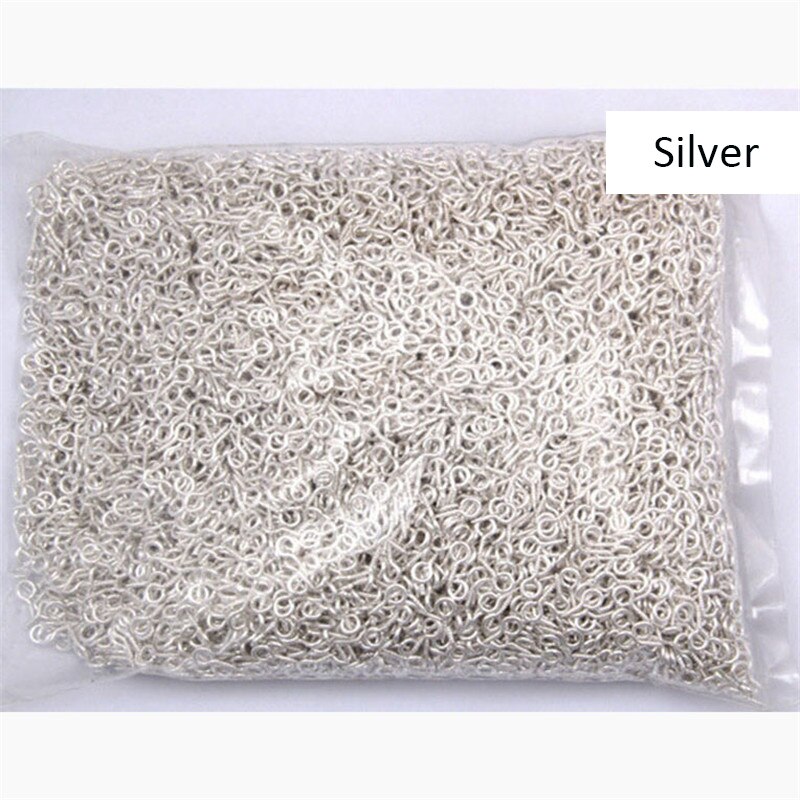 300Pcs Mini Schraube Auge Pins für Schmuck Machen Perle Perlen Nietstifte Haken Ösen Schraube Umklammert Haken für Anhänger Schmuck erkenntnisse: Silver / 10mm