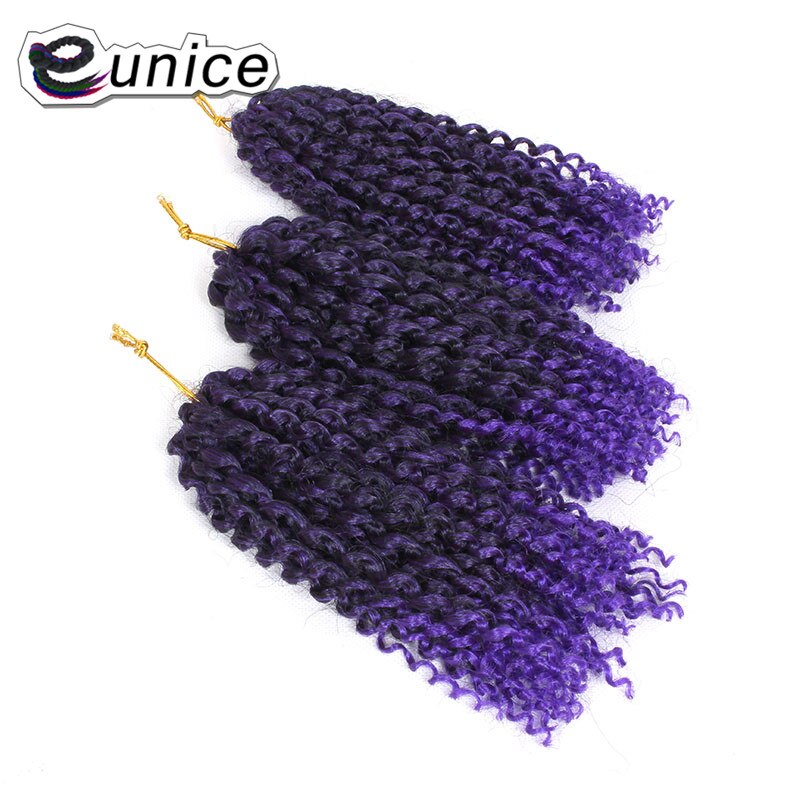 Eunice Hair 3strands/pack Mali Bob Crochet Braids Hair 8 inch Bohemian Style ombre 1B/#30 KINKY Curly Synthetic Braiding Hair