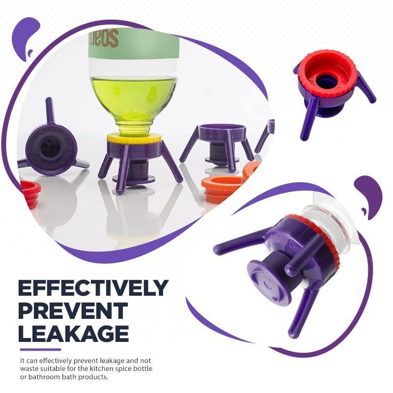 6pcs Drops Squeezing - Inverted Stand Cap Leak-proof squeeze cap closure cap bottle cap Tripod stand upside down stand cover