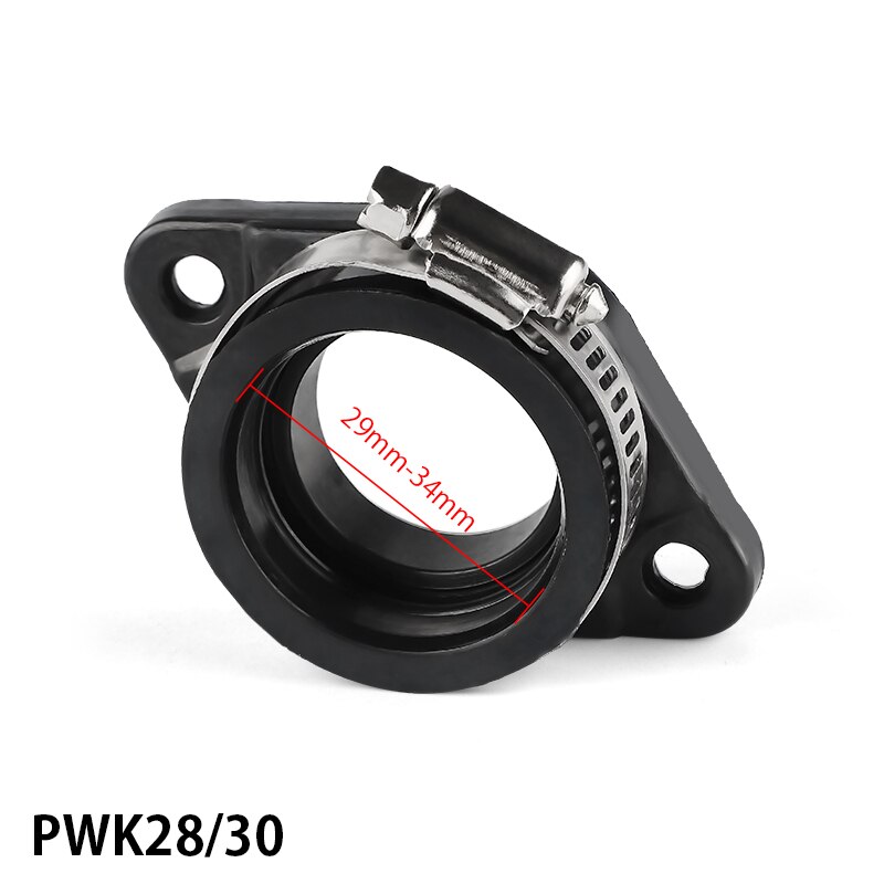 Motorcykel förgasare gränssnitt gummiadapter inloppsrör för pwk 28mm 30mm 32mm 34mm förgasare utv atv ute uazmoto